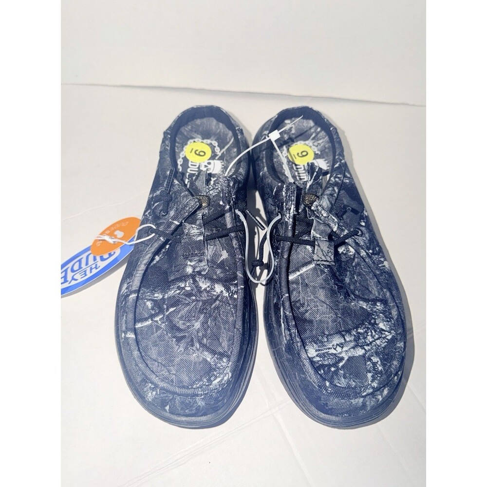 JELLY ROLL Hey Dude Realtree Edge Wally Comf Slip Men’s Sz 9 Black/Camo